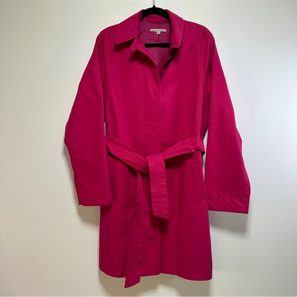Gap | Hot Pink Trench Coat with Belt | Barbiecore Spring Jacket - Picture 1 of 8